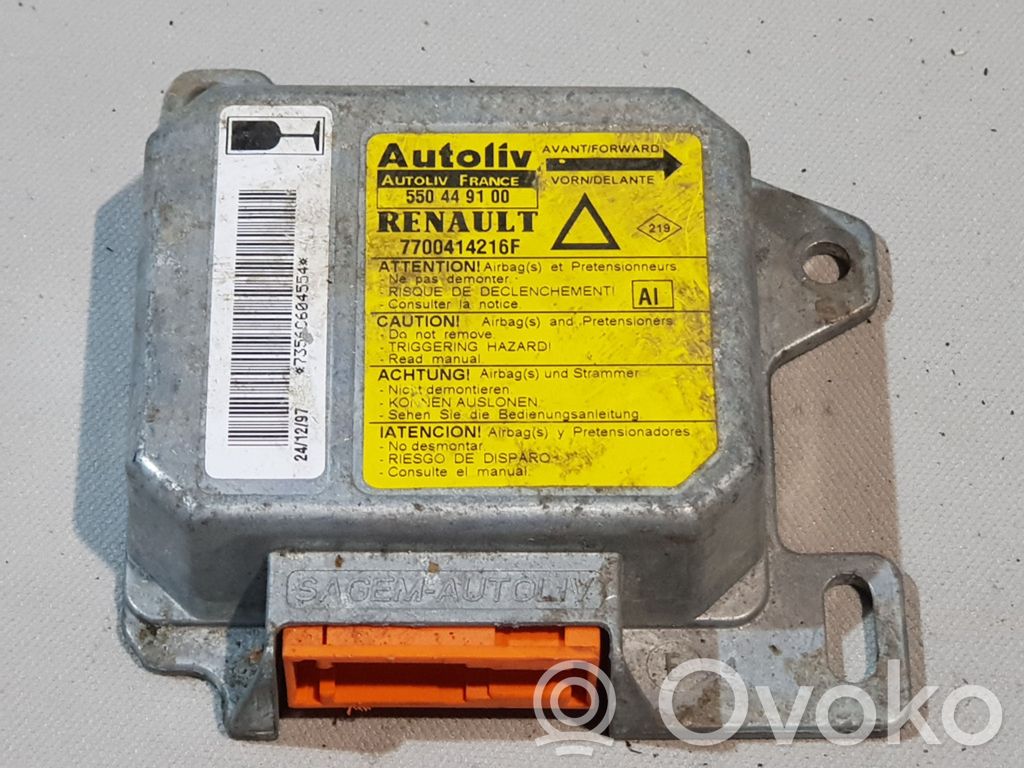 Renault Laguna I Airbag control unit/module 