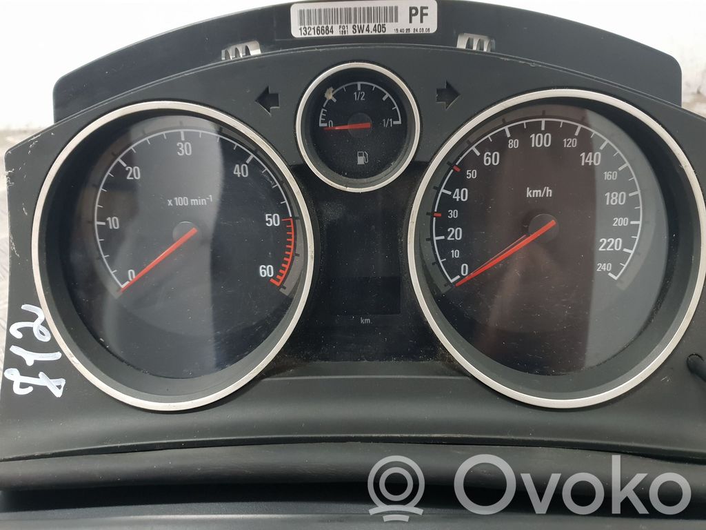 Opel Astra H Speedometer (instrument cluster) 