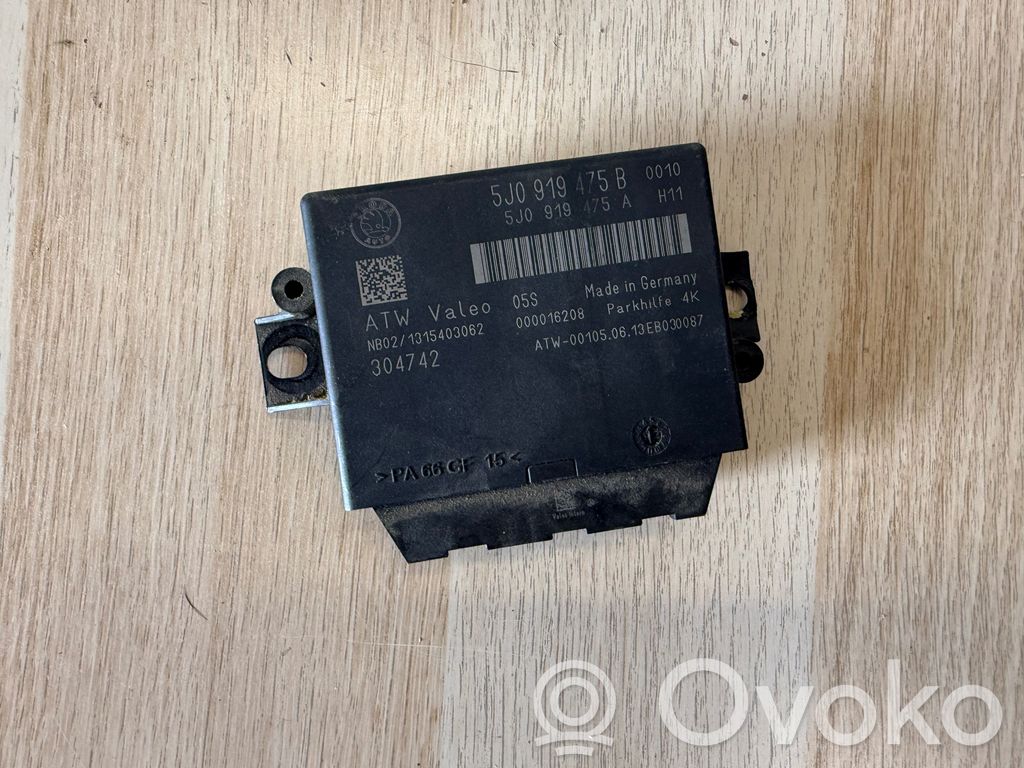 Skoda Superb B6 (3T) Parking PDC control unit/module 