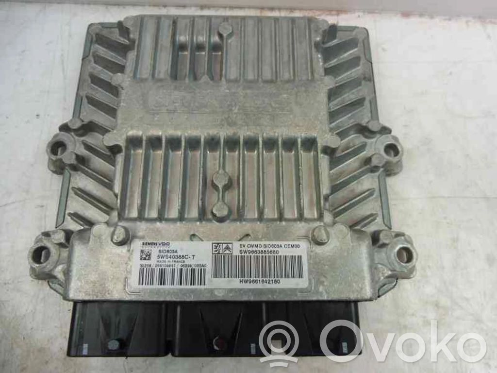 Engine control unit/module   9663885680,9661642180,5WS40388C