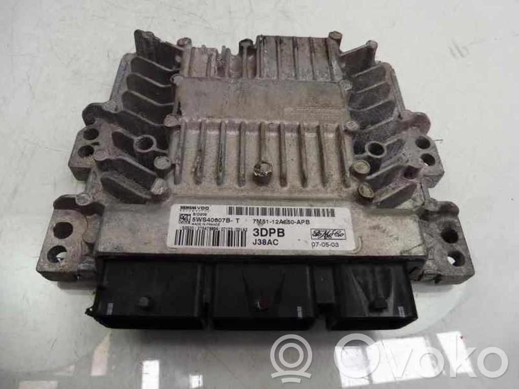 Engine control unit/module   7M5112A650APB,5WS40607BT,3DPB