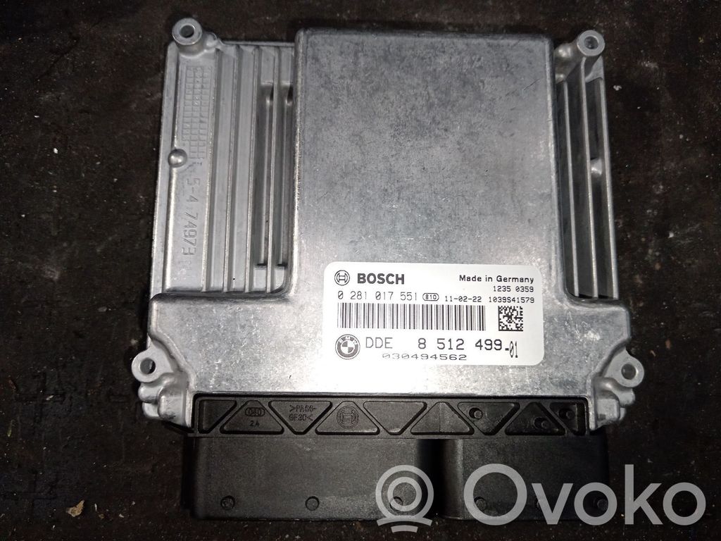 Engine control unit/module   8512499,0281017551,DDE8512499