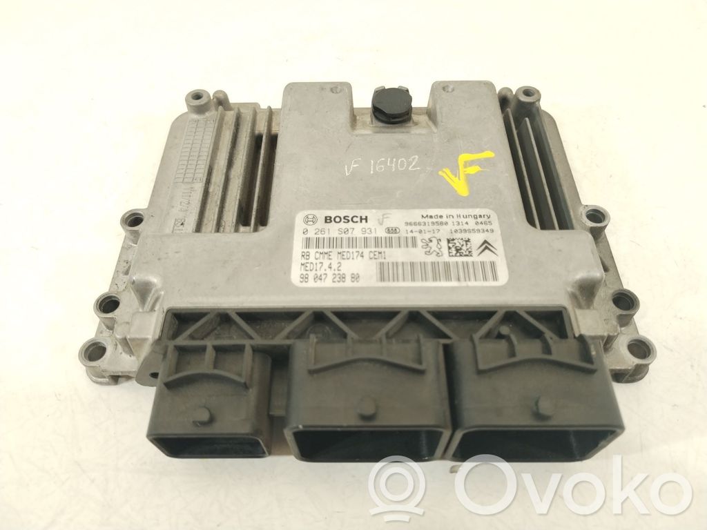Engine control unit/module   9804723880,0261S07931,9666319580