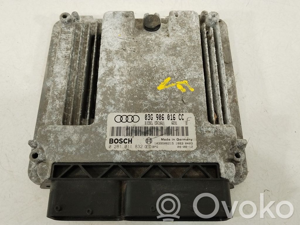 Engine control unit/module   03G906016CC,0281011832