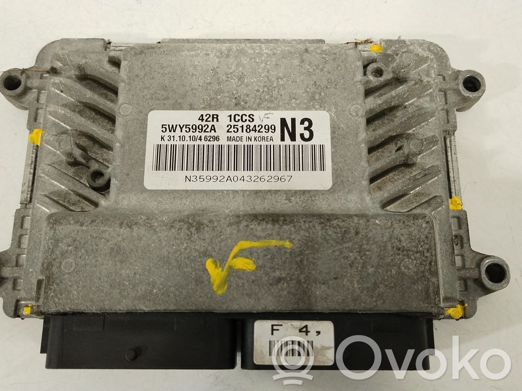 Engine control unit/module   25184299,5WY5992A