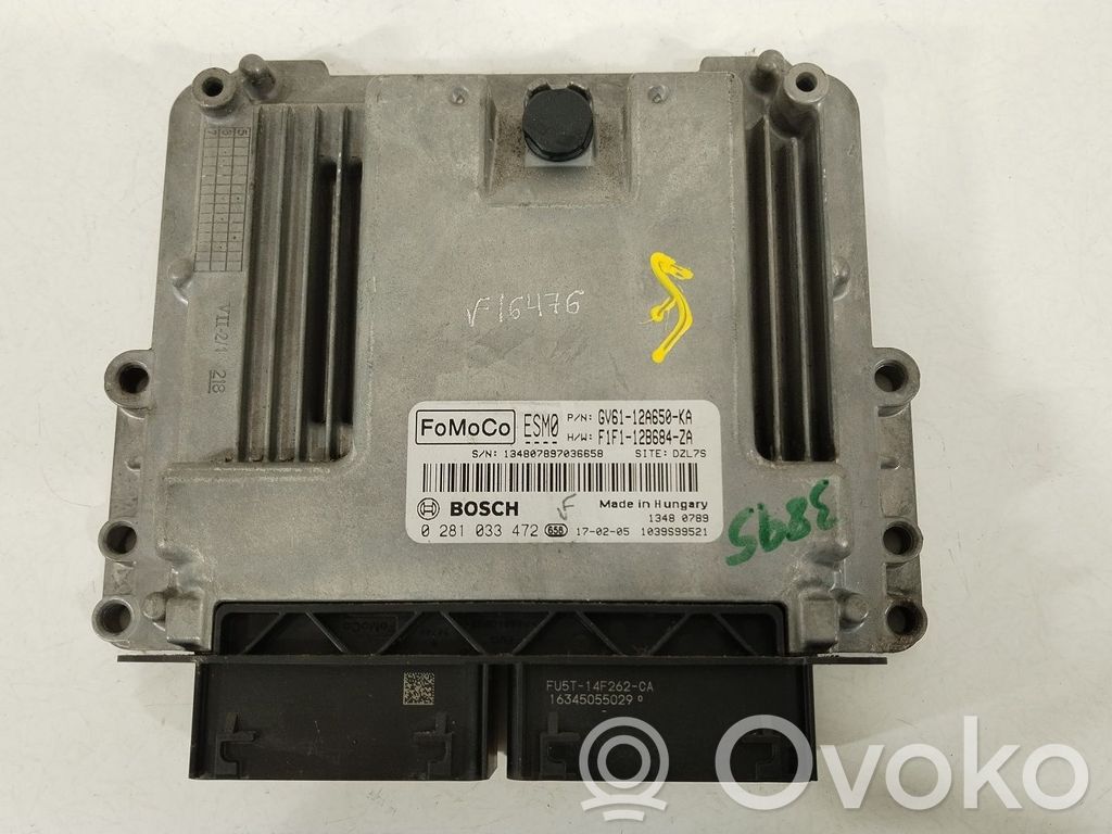 Engine control unit/module   GV6112A650KA,F1F112B684ZA,0281033472