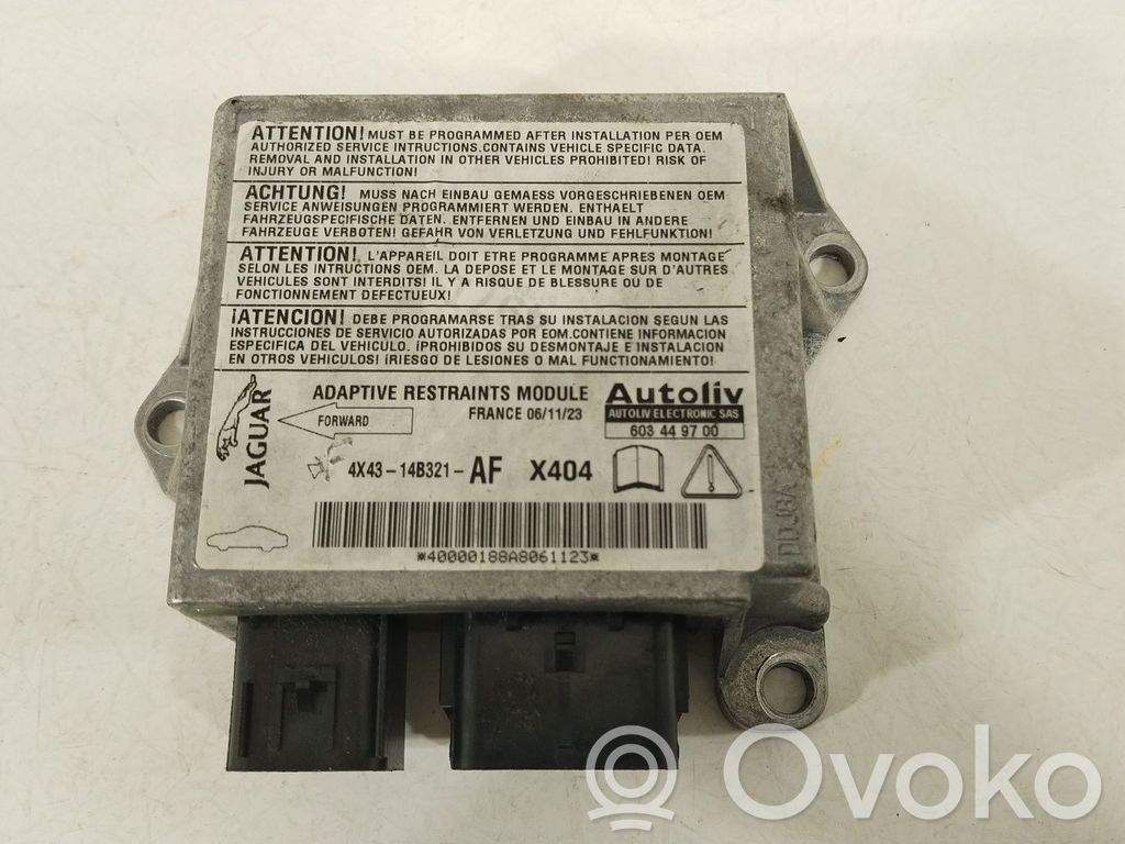 Airbag control unit/module   4X4314B321AF