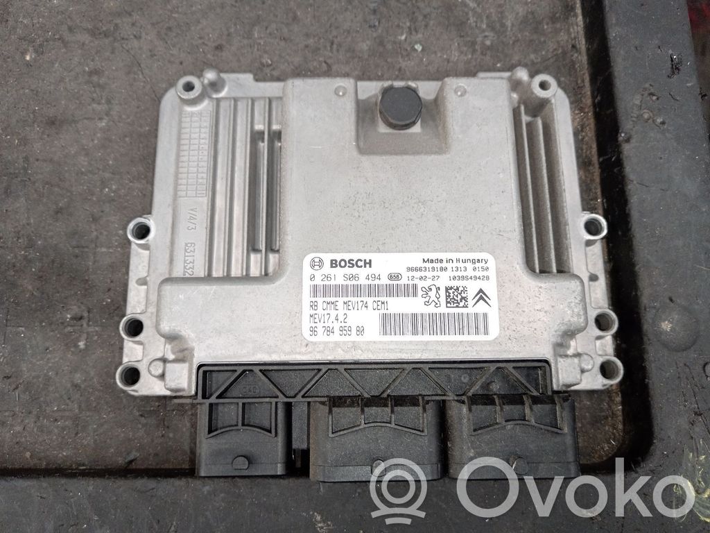 Engine control unit/module   9678495980,0261S06494,9666319180