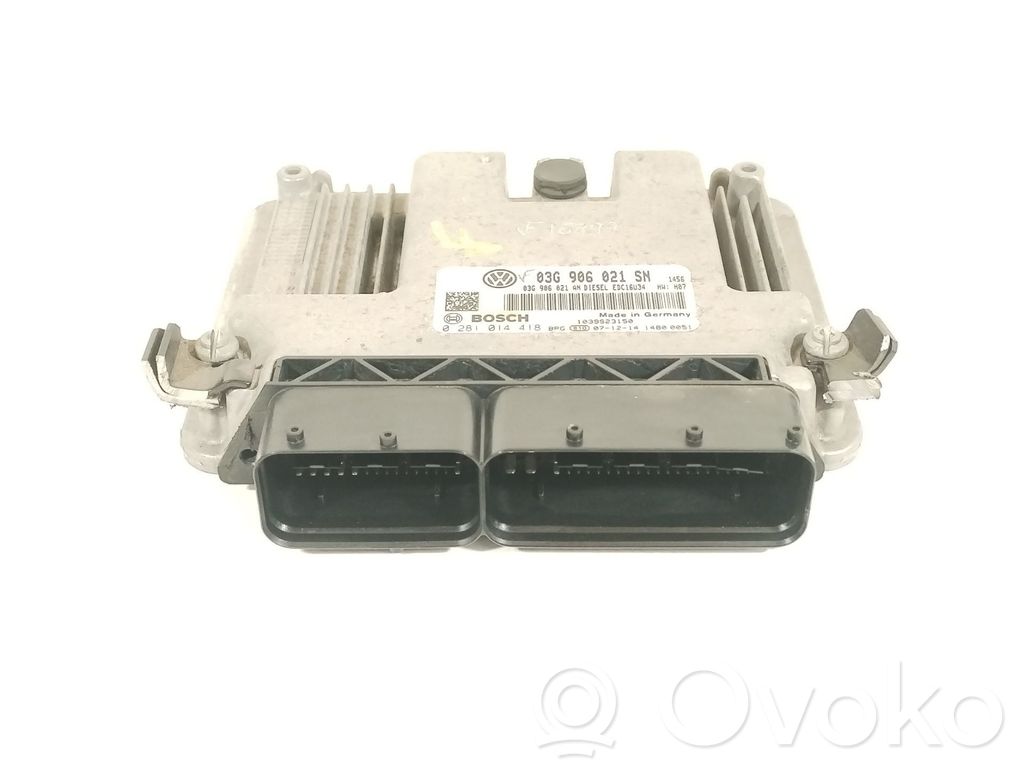 Sterownik / Moduł ECU   03G906021SN,0281014418