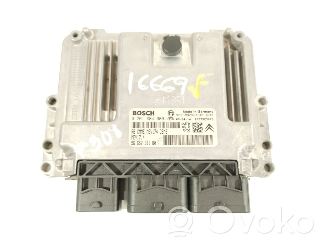 Engine control unit/module   9665291180,9663193780,0261S04009