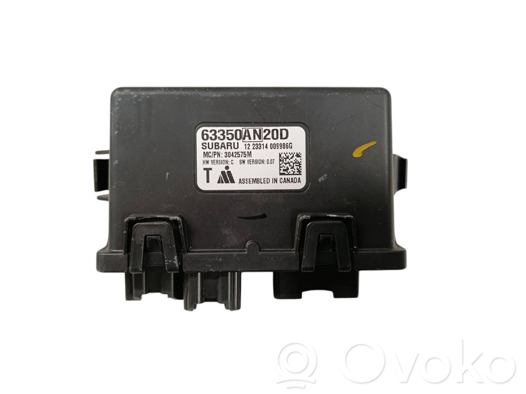 Subaru Outback (BS) Tailgate/trunk control unit/module 