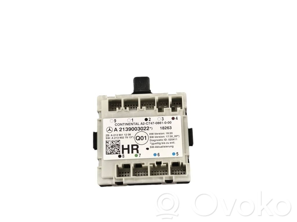 Mercedes-Benz E W213 Door control unit/module 