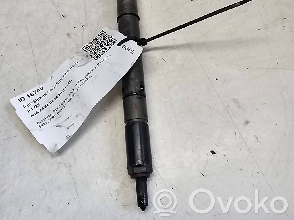 Audi A4 S4 B6 8E 8H Inyector de combustible 
