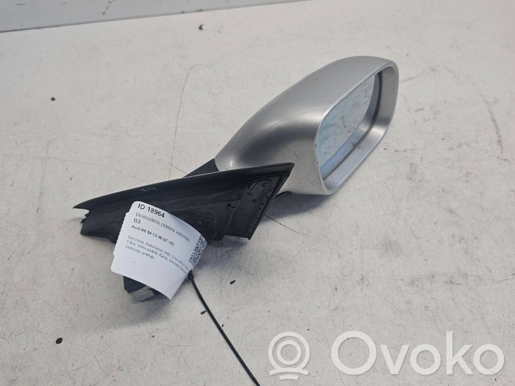 Audi A6 S6 C5 4B Espejo lateral eléctrico de la puerta delantera 