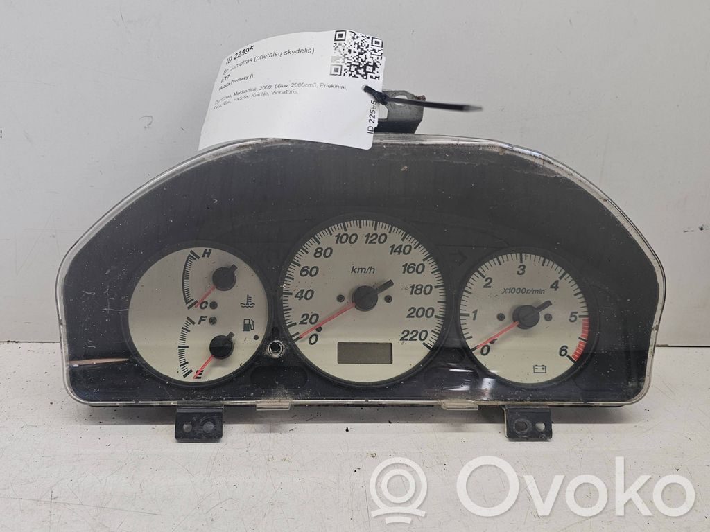 Mazda Premacy Speedometer (instrument cluster) 