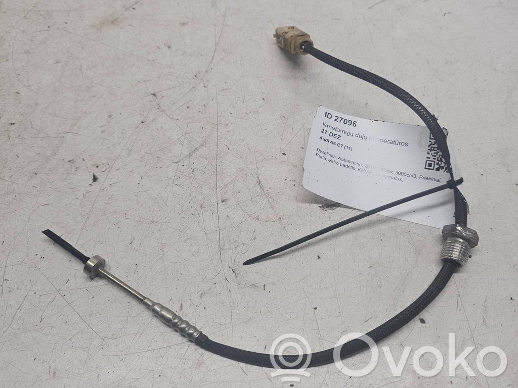 Audi A6 C7 Capteur de température des gaz d'échappement 
