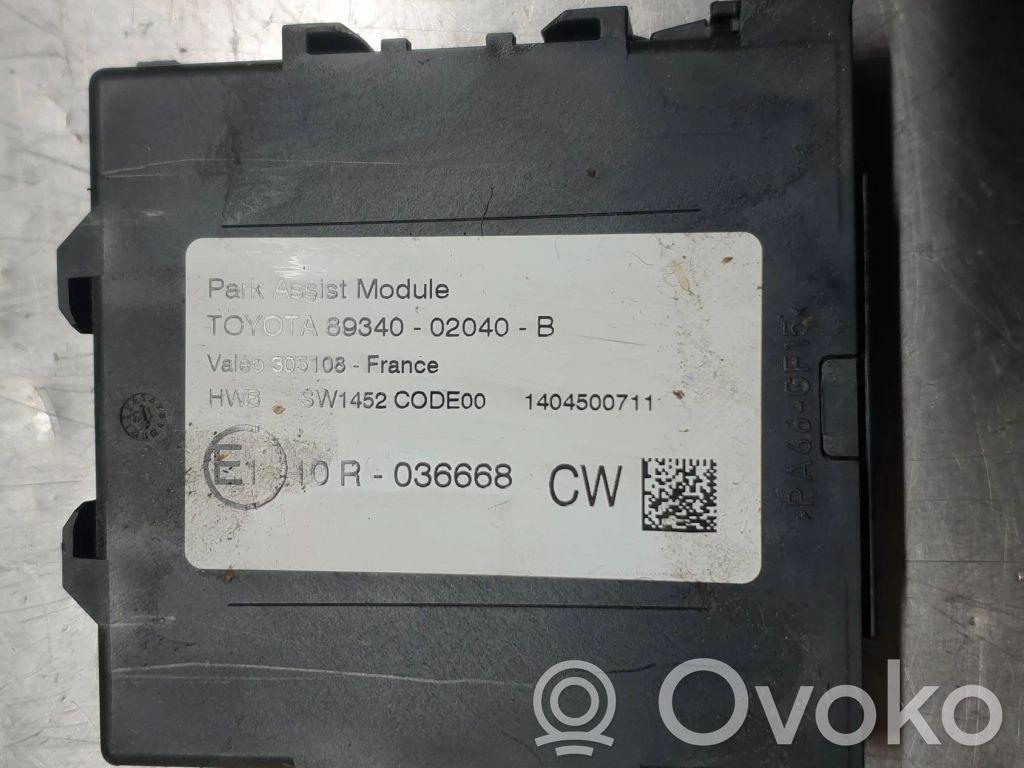 Toyota Auris E180 Unidad de control/módulo PDC de aparcamiento 