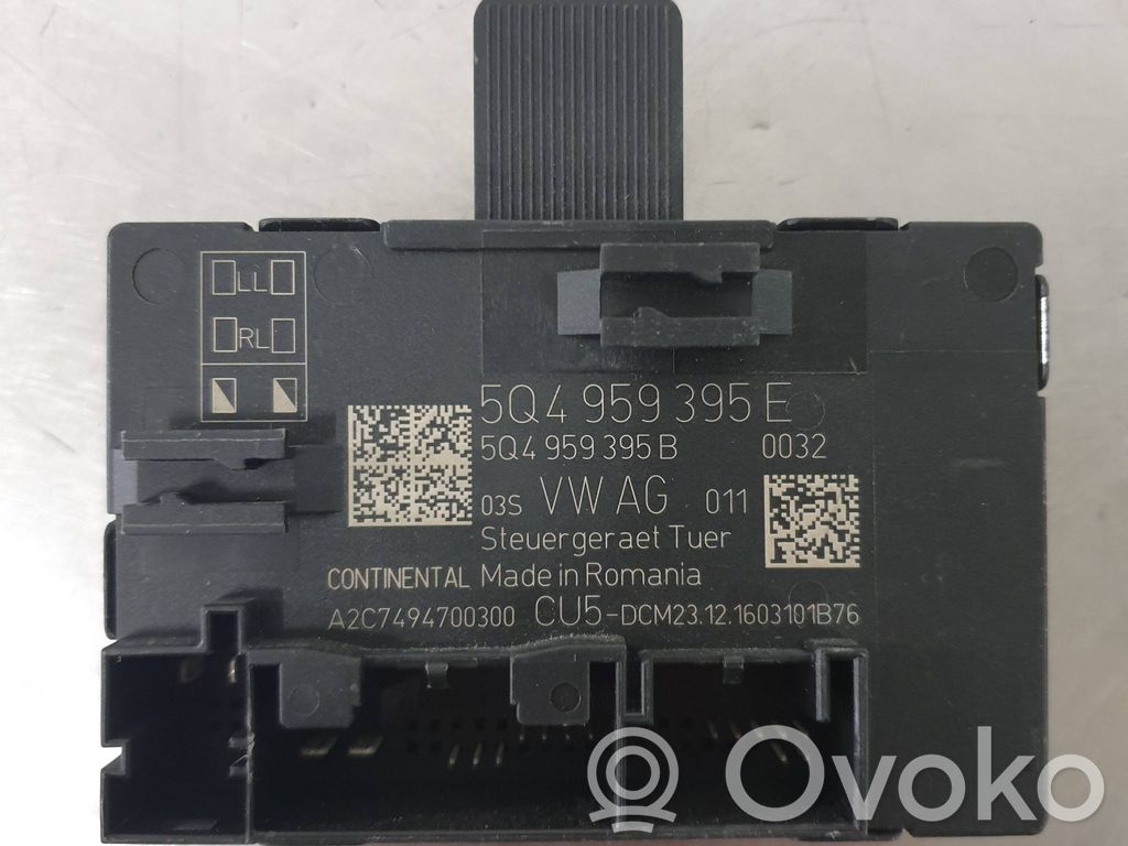 Skoda Superb B8 (3V) Unité de commande module de porte 