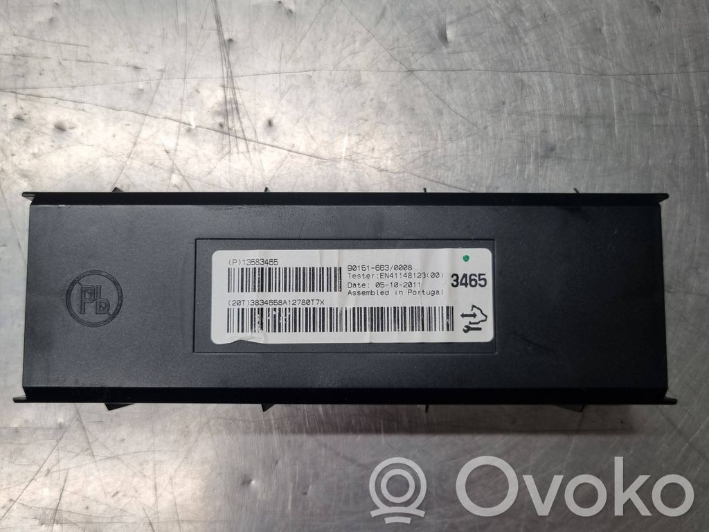 Opel Astra J Air conditioning/heating control unit 
