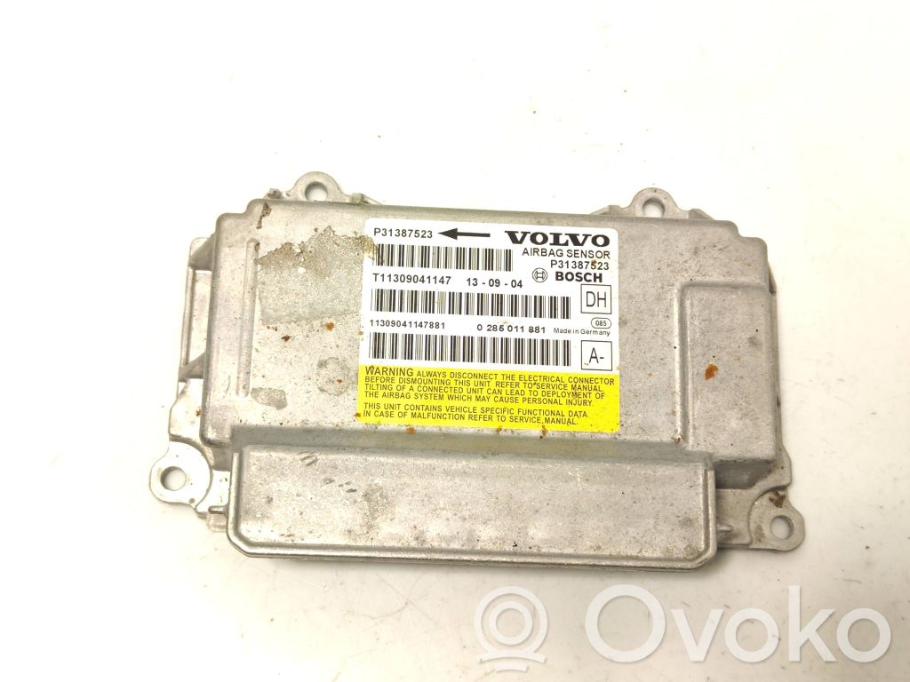 Airbag control unit/module   P31387523,T11309041147,31387523,11309041147881