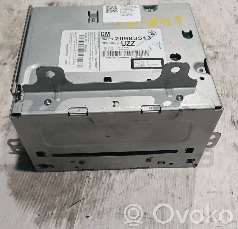 Opel Astra J Unitate principală radio/CD/DVD/GPS 