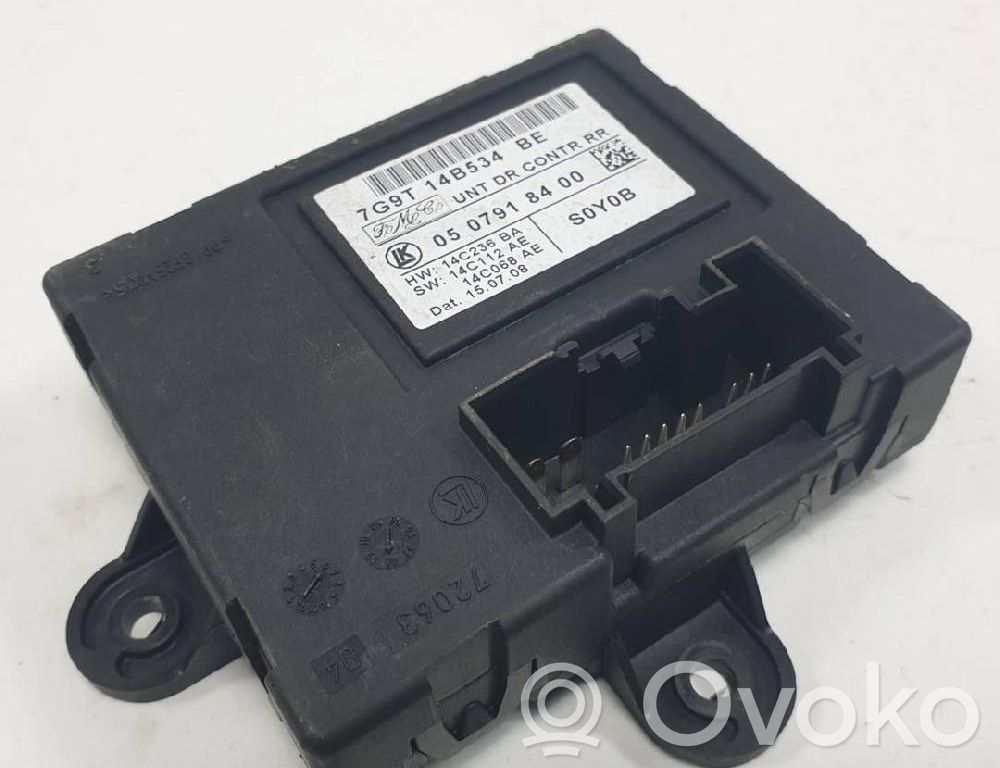 Unité de commande / module de verrouillage centralisé porte   7G9T14B534BE
