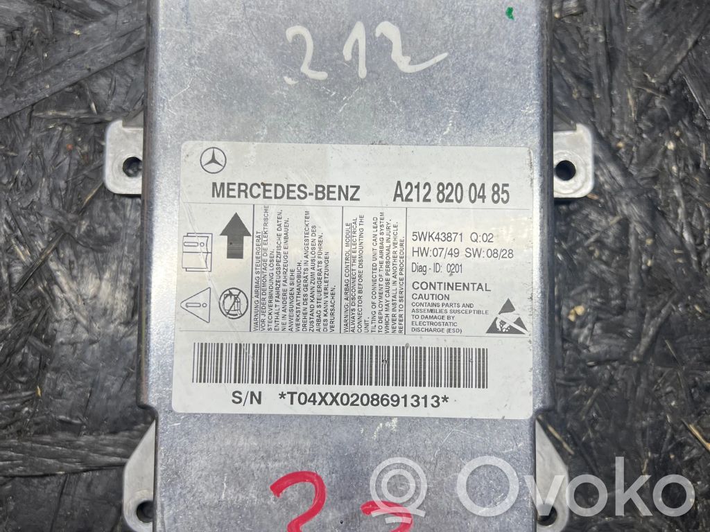 Mercedes-Benz E W212 Airbag control unit/module 