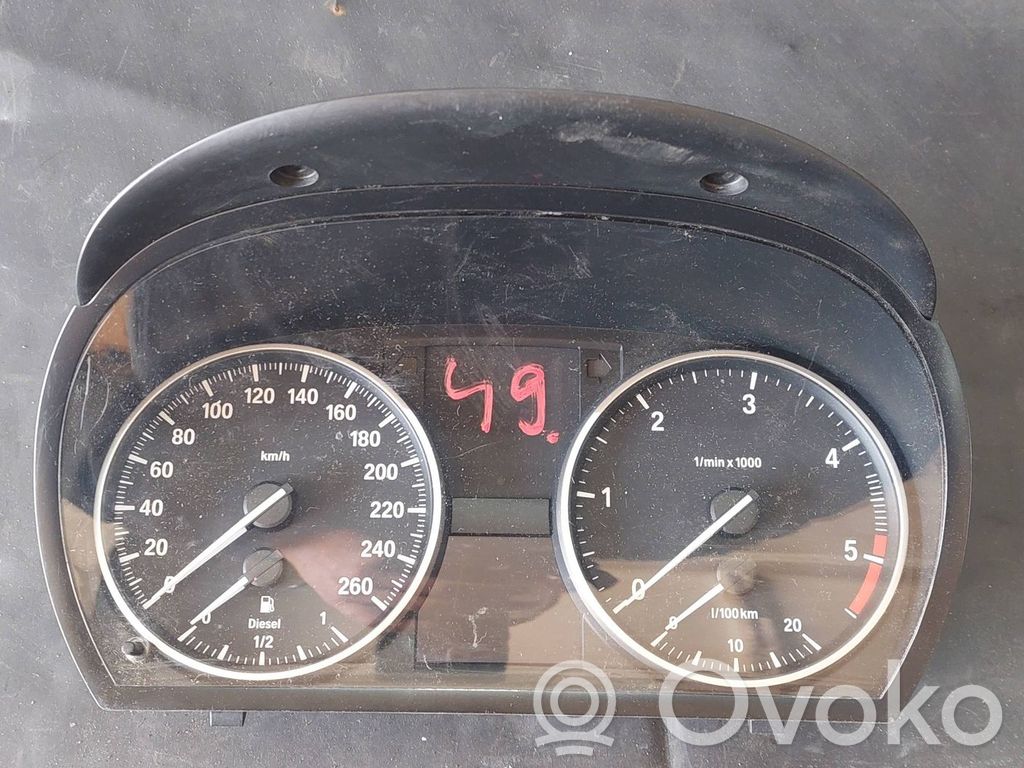 BMW 3 E90 E91 Speedometer (instrument cluster) 