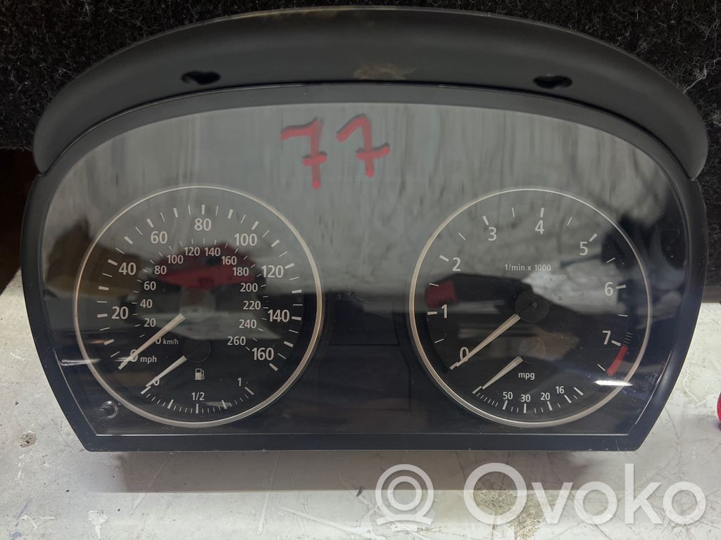 BMW 3 E90 E91 Speedometer (instrument cluster) 