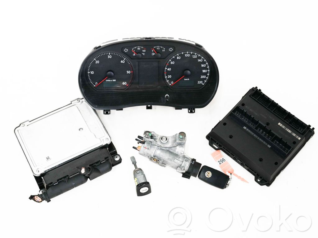 Volkswagen Polo IV 9N3 Engine ECU kit and lock set 