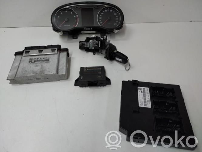 Audi A1 Juego de cerradura y set ECU del motor 