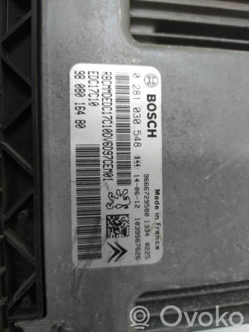 Citroen C4 Cactus Engine ECU kit and lock set 