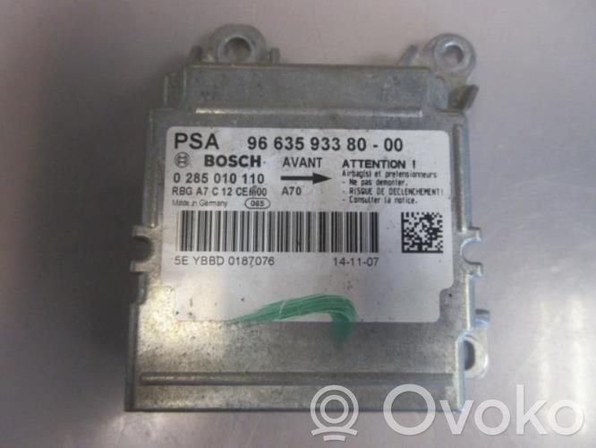 Peugeot 207 Airbag control unit/module 