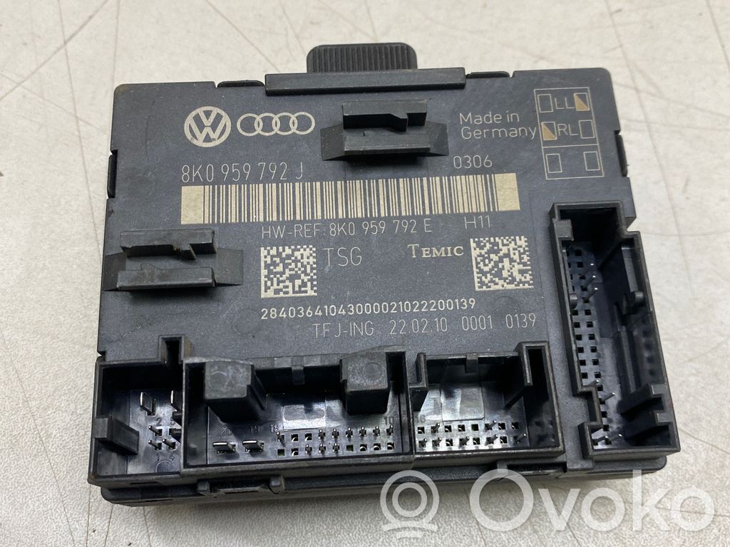 Audi A4 S4 B8 8K Door control unit/module 