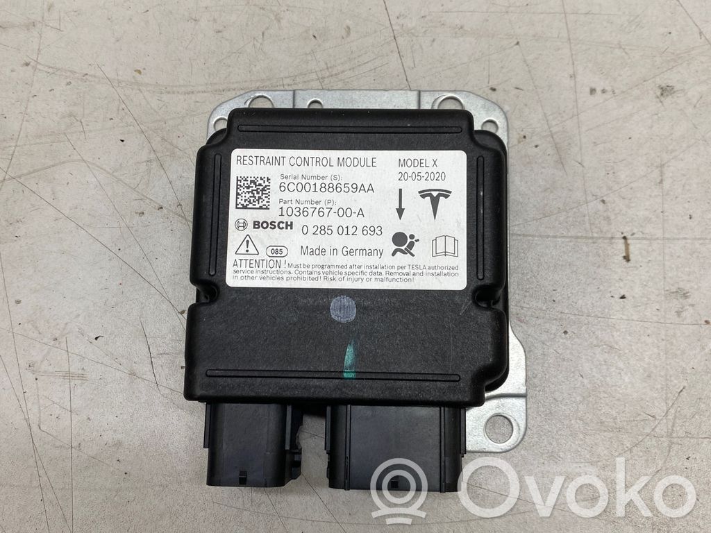 Airbag control unit/module   103676700A,6000188659AA,0285012693