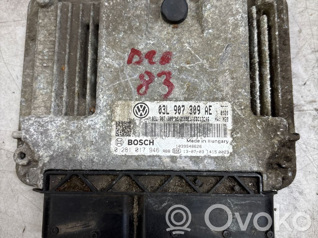 Engine control unit/module   03L907309AE,0281017946