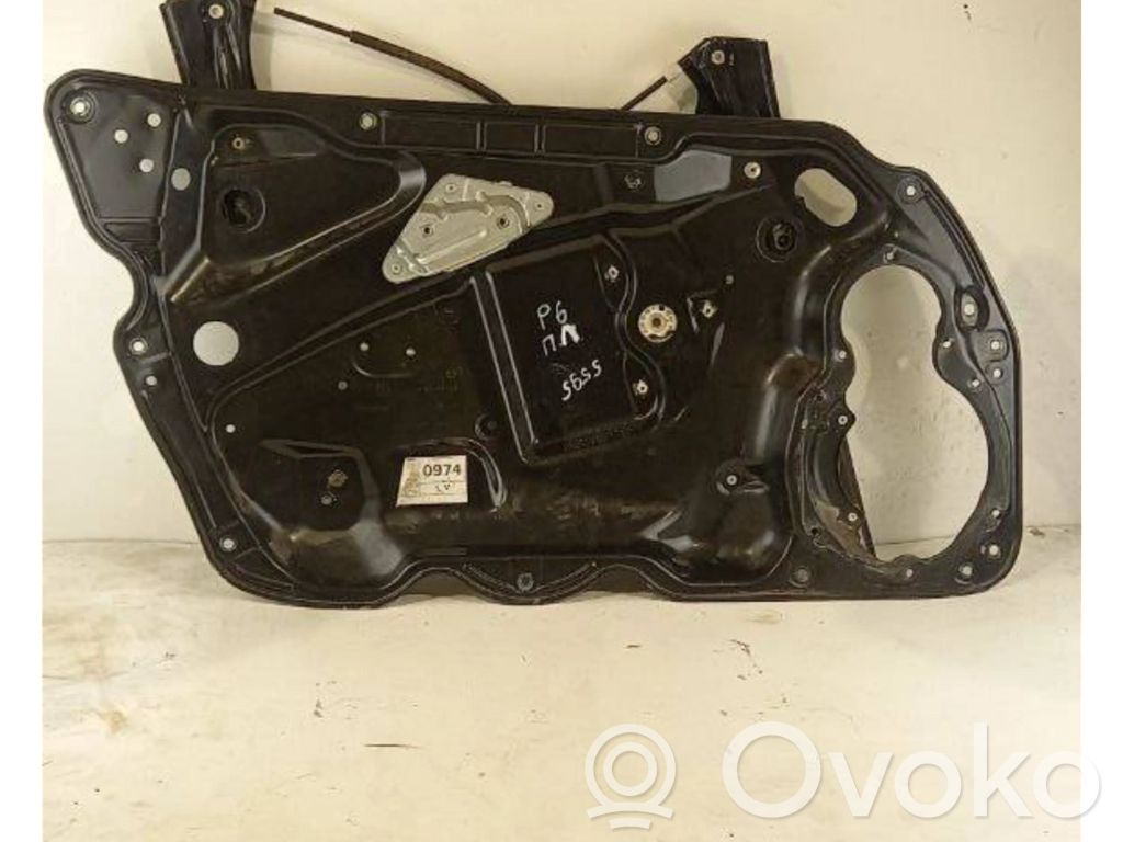 Volkswagen PASSAT B6 Front window lifting mechanism without motor 