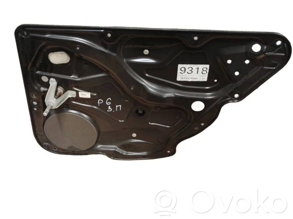 Volkswagen PASSAT B6 Rear door manual window regulator 
