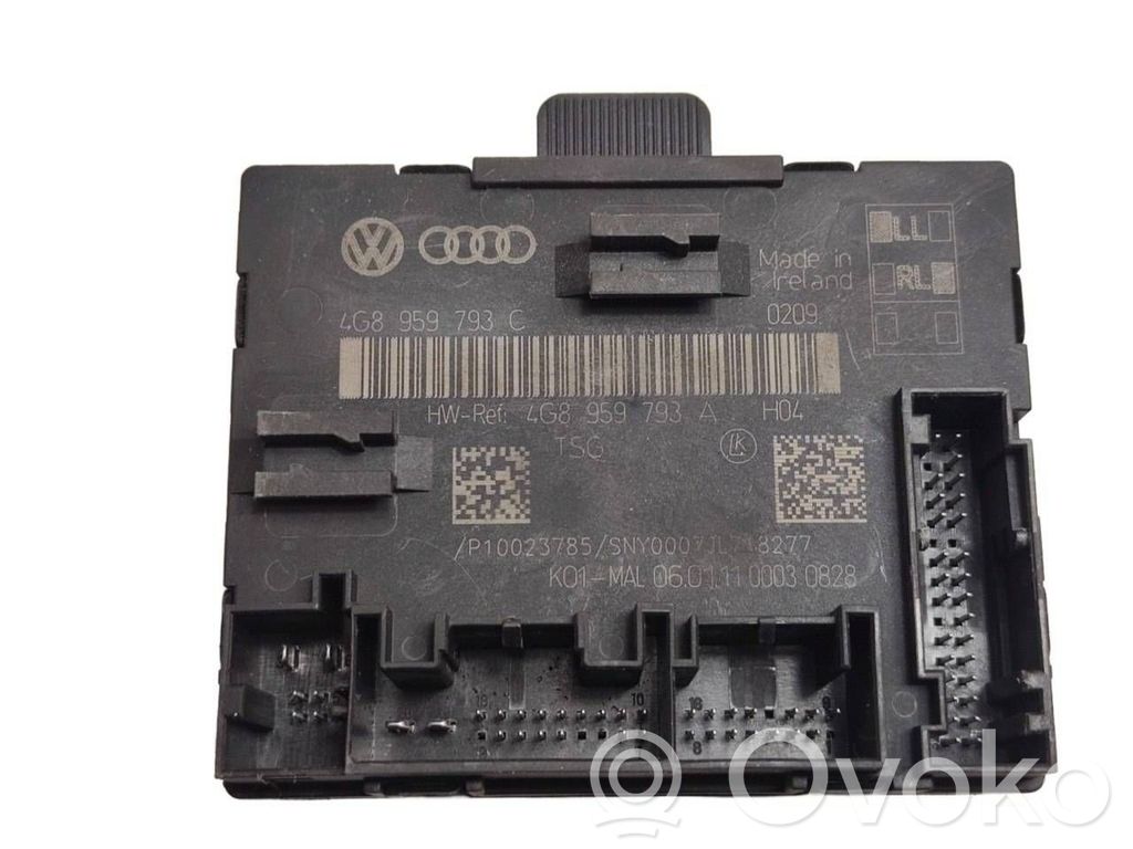 Audi A7 S7 4G Oven ohjainlaite/moduuli 