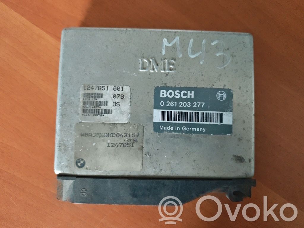 BMW 3 E36 Unidad de control/módulo del motor 