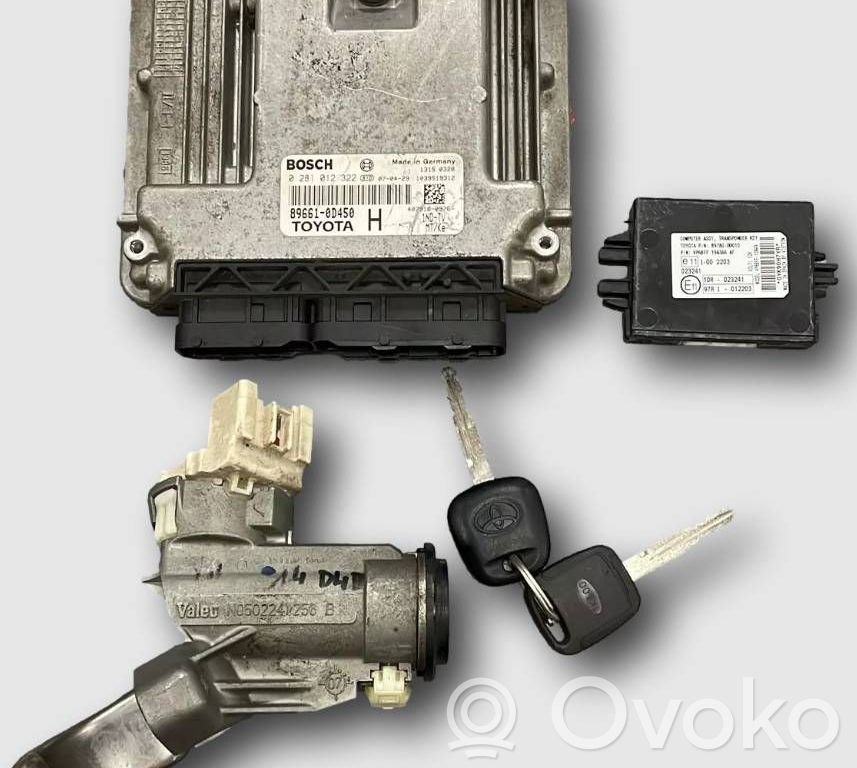 Toyota Yaris Engine ECU kit and lock set 