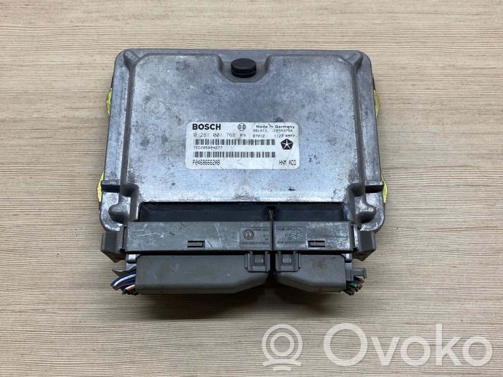 Engine control unit/module   P04686662AB,28SA3754,0281001768