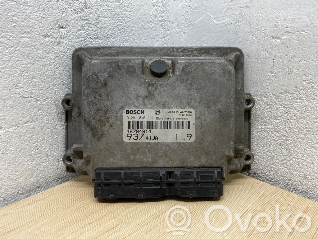 Engine control unit/module   46784814,0281010332,28SA5026,93741JA