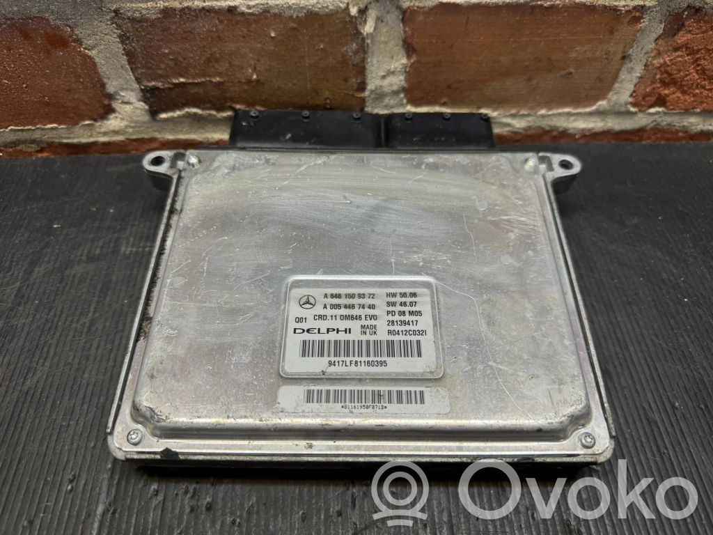 Mercedes-Benz C W204 Komputer / Sterownik ECU silnika 