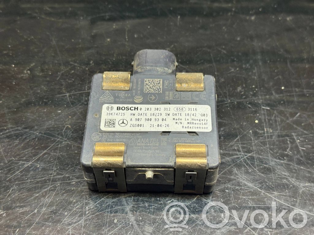 Mercedes-Benz Sprinter W907 W910 Sensor de radar Distronic 