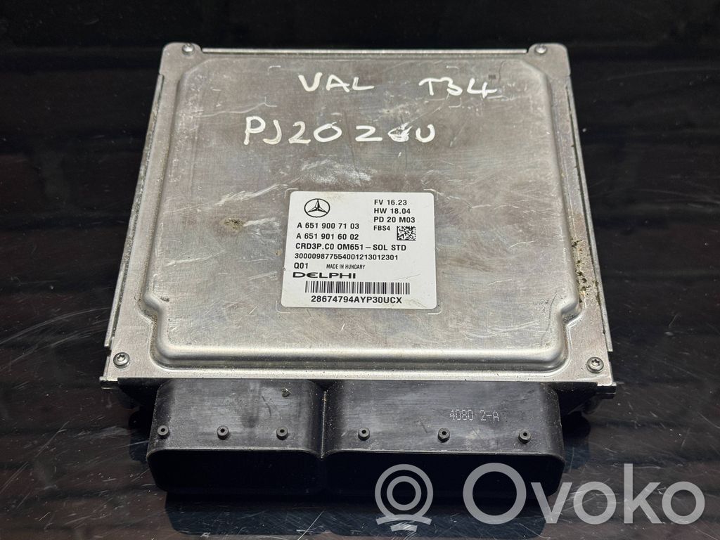 Mercedes-Benz Sprinter W907 W910 Engine control unit/module 