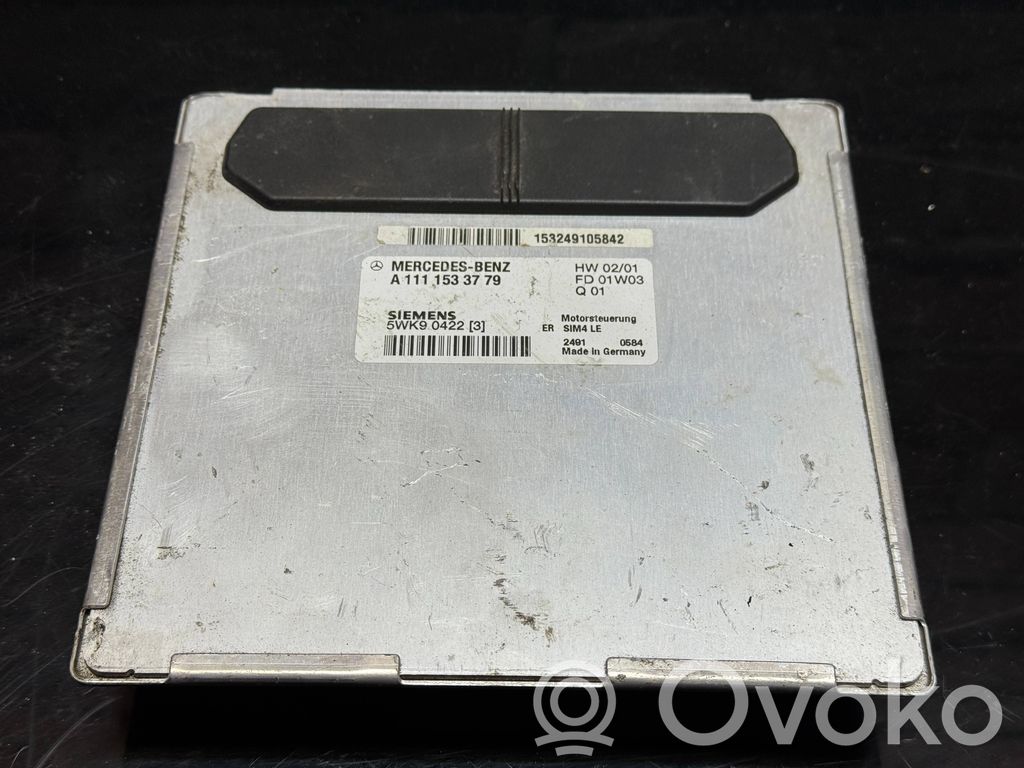 Mercedes-Benz SLK R171 Sterownik / Moduł ECU 