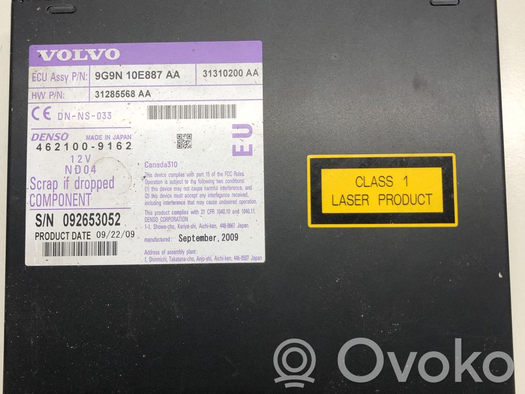 Volvo V70 Navigation unit CD/DVD player 