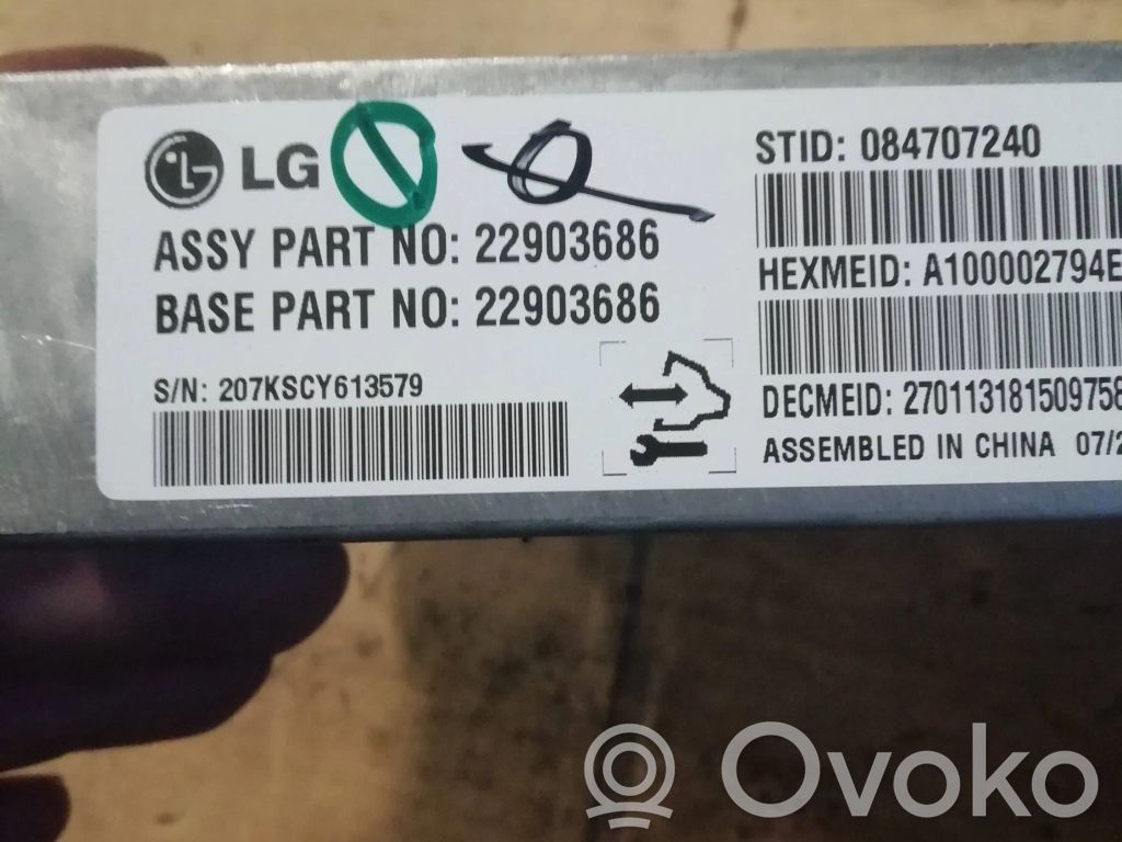 Chevrolet Volt I Console centrale, commande de multimédia l'unité principale 