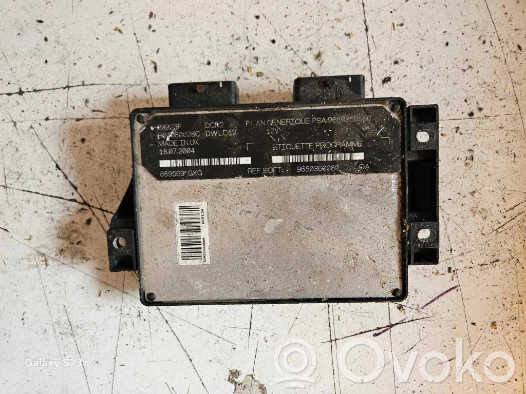 Peugeot Partner Engine control unit/module 